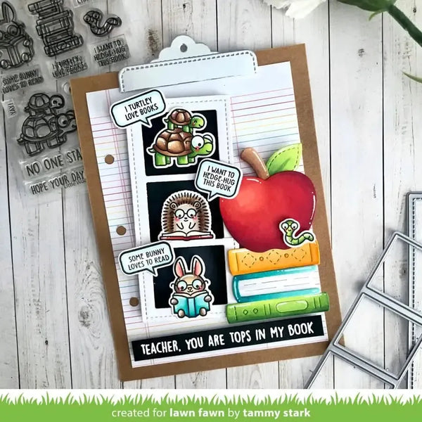 Lawn Fawn Clear Stamp Set - Little Woodland Library Friends