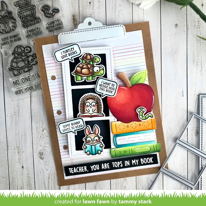 Lawn Fawn Clear Stamp Set - Little Woodland Library Friends