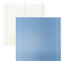 Luxe Designs 12"x12" Double Sided Cardstock - Simple Ledger - Blue.
Side one - White with blue lines.
Side two - Blue with white lines.