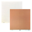Luxe Designs 12"x12" Double Sided Cardstock - Simple Lined - Brown.
Side one - White with brown lines.
Side two - Brown with white lines.