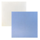 Luxe Designs 12"x12" Double Sided Cardstock - Simple Pinstripe - Blue.
Side one - White with blue lines.
Side two - Blue with white lines.