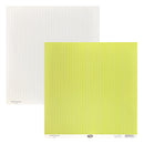 Luxe Designs 12"x12" Double Sided Cardstock - Simple Pinstripe - Lime.
Side one - White with lime lines.
Side two - Lime with white lines.