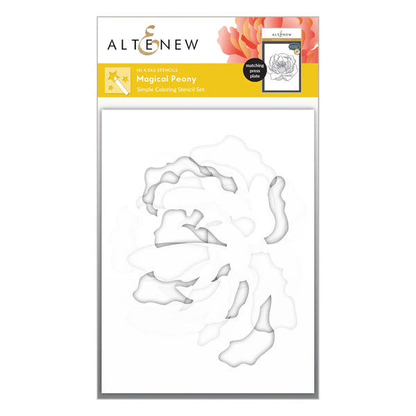 Altenew Magical Peony Simple Colouring Stencil Set