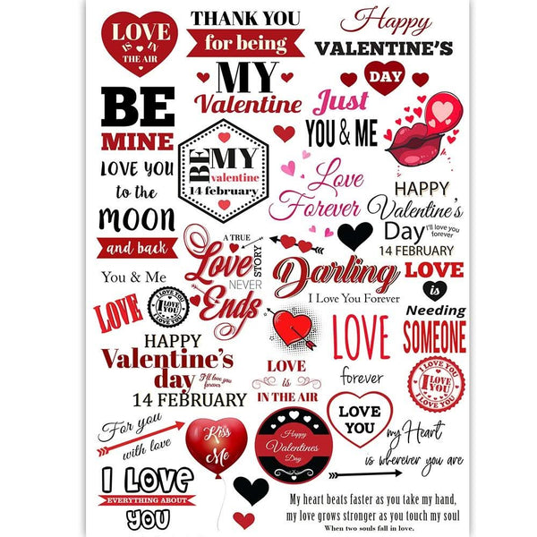 Dress My Craft Transfer Me Sheet A4 Be Mine Valentine*