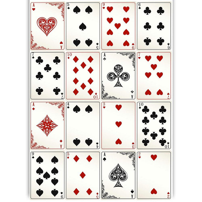 Dress My Craft Transfer Me Sheet A4 Playing Cards