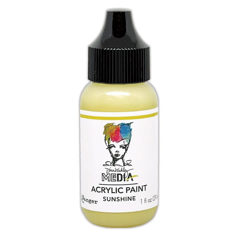 Dina Wakley Media Heavy Body Acrylic Paint 1oz - Sunshine