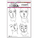 Dina Wakley Media Cling Stamps 6"x 9" - Church Doodles*