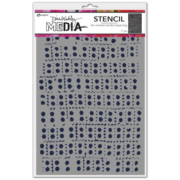 Dina Wakley Media Stencils 9"X6" - Stacked - MDS83122