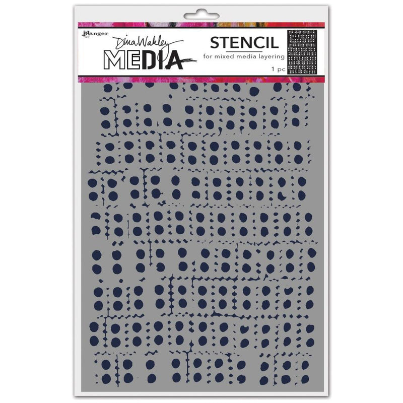 Dina Wakley Media Stencils 9"X6" - Stacked - MDS83122