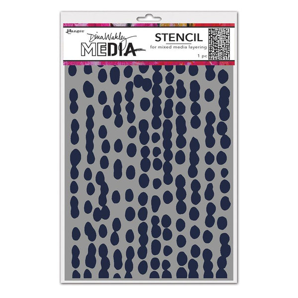 Dina Wakley Media Stencils 9"x 6" Musy Dots
