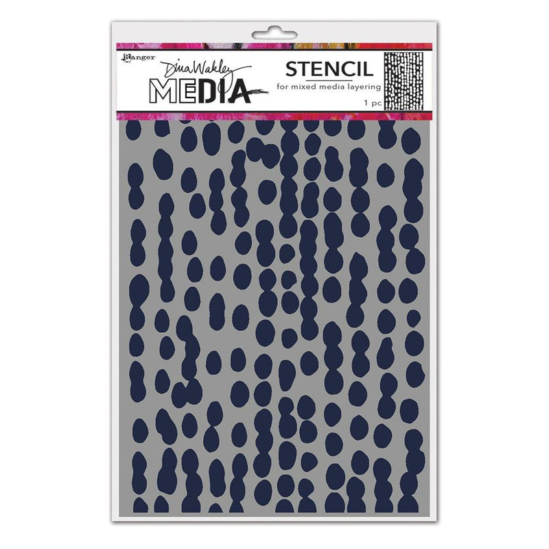 Dina Wakley Media Stencils 9"x 6" Musy Dots
