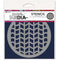 Dina Wakley Media Stencils 5"X5" - Fire Tracks Coaster