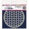 Dina Wakley Media Stencils 5"X5" - Fire Tracks Coaster