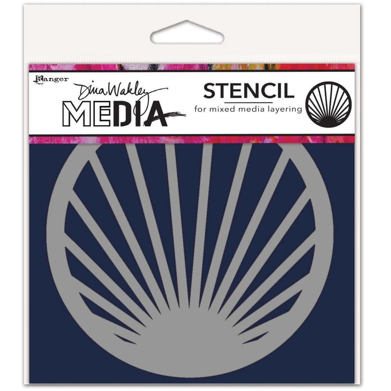 Dina Wakley Media Stencils 5"X5" - Burst Coaster*