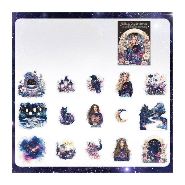 Poppy Crafts Fantasy Night Dream Sticker Pack #1