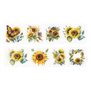 Poppy Crafts Flower Sticker Roll - Yellow Sunflowers