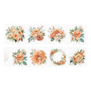 Poppy Crafts Flower Sticker Roll - Peach Peony