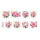Poppy Crafts Flower Sticker Roll - Pink Roses