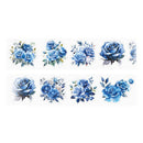 Poppy Crafts Flower Sticker Roll - Blue Roses