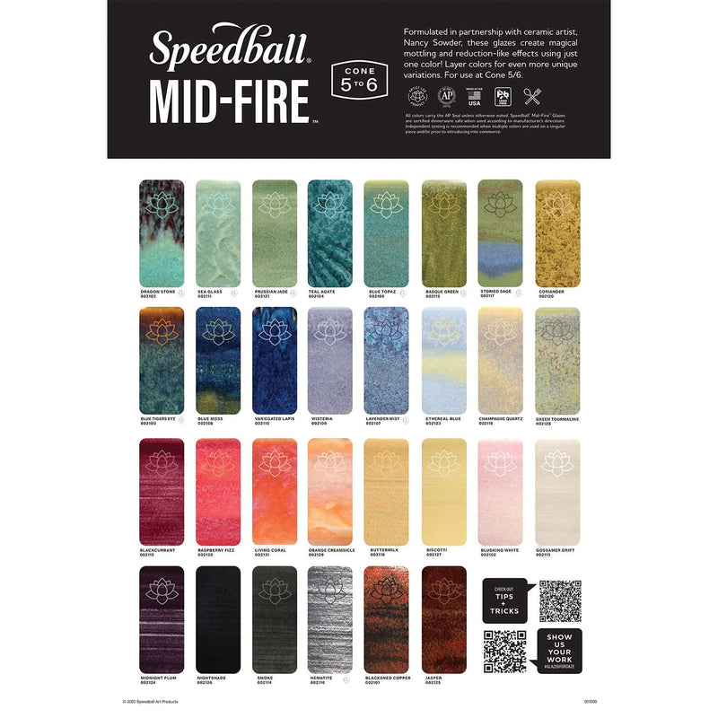 Speedball Mid-Fire Glaze 473ml - Lavendar Mist