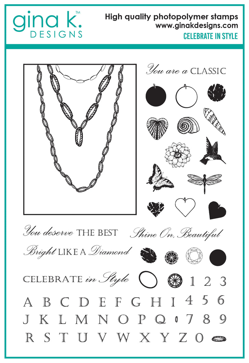 Gina K Designs Stamp & Die Set - Celebrate in Style*