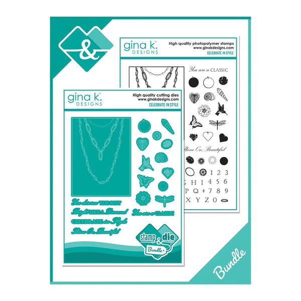 Gina K Designs Stamp & Die Set - Celebrate in Style*