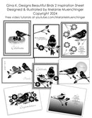 Gina K Designs Clear Stamps - Beautiful Birds 2