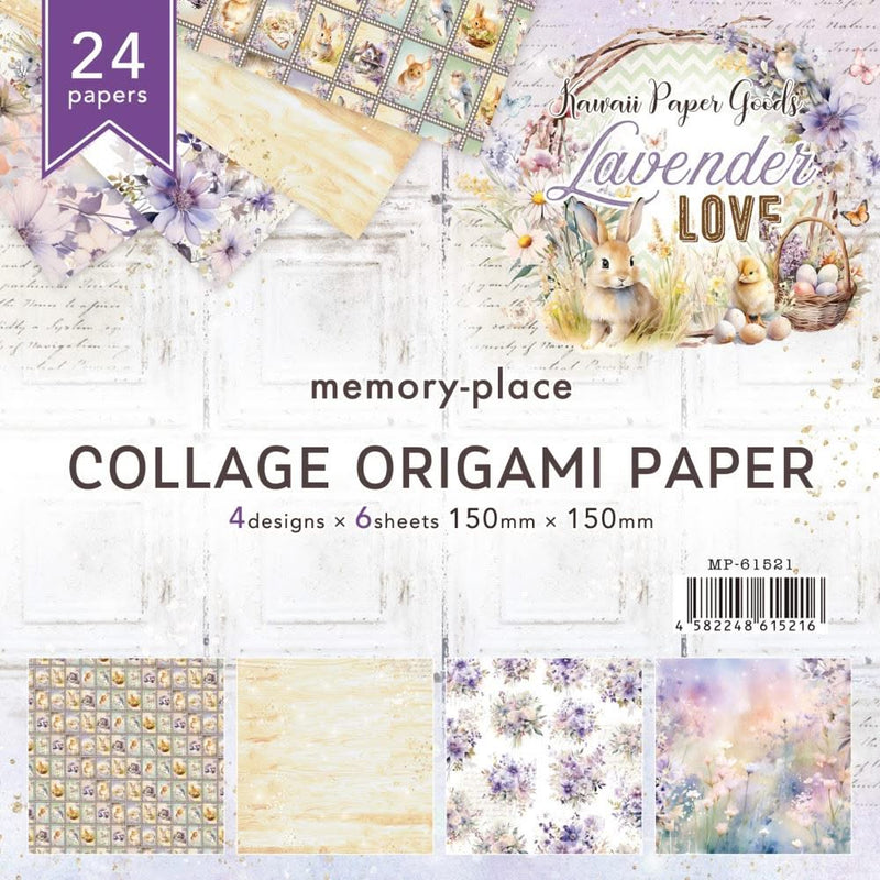 Memory Place - by Asuka StudioCollage Origami Papers 5.9"X5.9" 24/Pkg Lavender Love