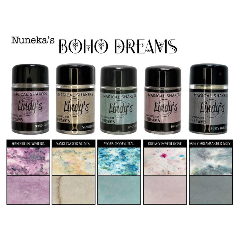 Lindy's Stamp Gang Magical Shaker 2.0 Set 5/PKg Boho Dreams
