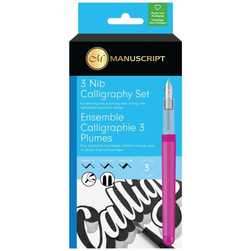 Manuscript 3 Nib Calligraphy Set 9 Pieces