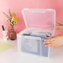 Universal Crafts Card Keeper and Storage Box w/ Inserts & Labels