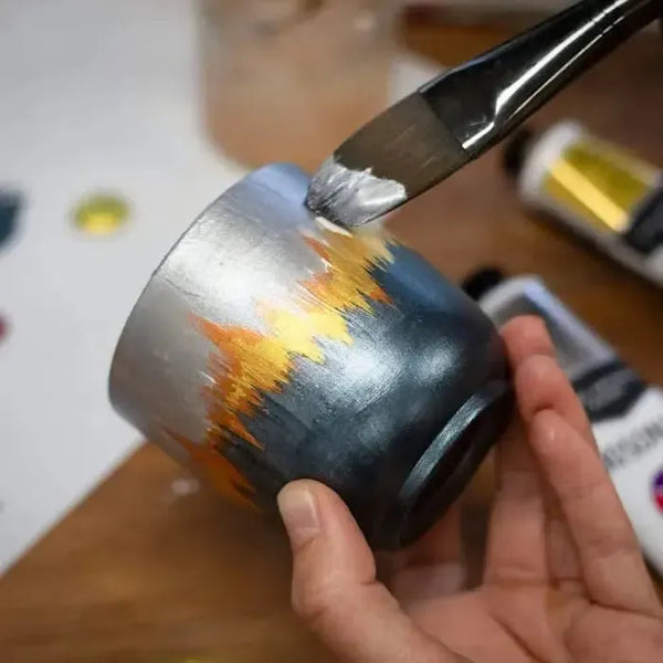 Jo Sonja Acrylic Paint 75ml - Premium Metallic S3 - Lustrous Gold