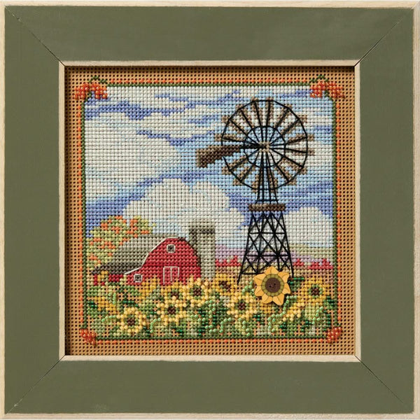 Mill Hill Counted Cross Stitch Kit 5.21"X5.21" Windmill