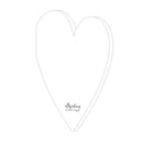 Mintay Basic Cards Die-Cut - Heart Shape White