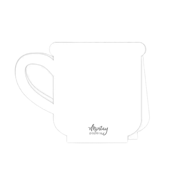 Mintay Basic Cards Die-Cut - Mug Shape White