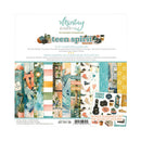 Minty Papers 'Teen Spirit' scrapbooking paper set, featuring an 8x8 inch paper pack with various retro-themed patterned sheets, stickers, and embellishments on a white backing card.