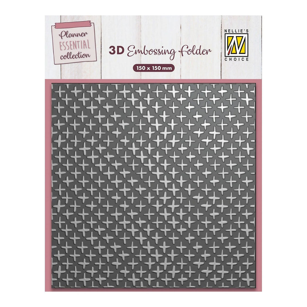 Nellie’s Choice Plus Signs 3D Embossing Folder | CraftOnline