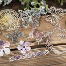 Poppy Crafts Burnt Edge Scrap Paper Pack - Blue Birds