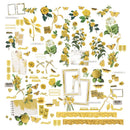 49 And Market Colour Swatch: Ochre Mini Laser Cut Outs Elements