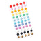 Pebbles All The Cake Enamel Dots 60/Pkg Matte Finish & Foil