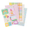 Pebbles All The Cake Single-Sided Paper Pad 6"x 8" 18/Pkg w/Gold Foil