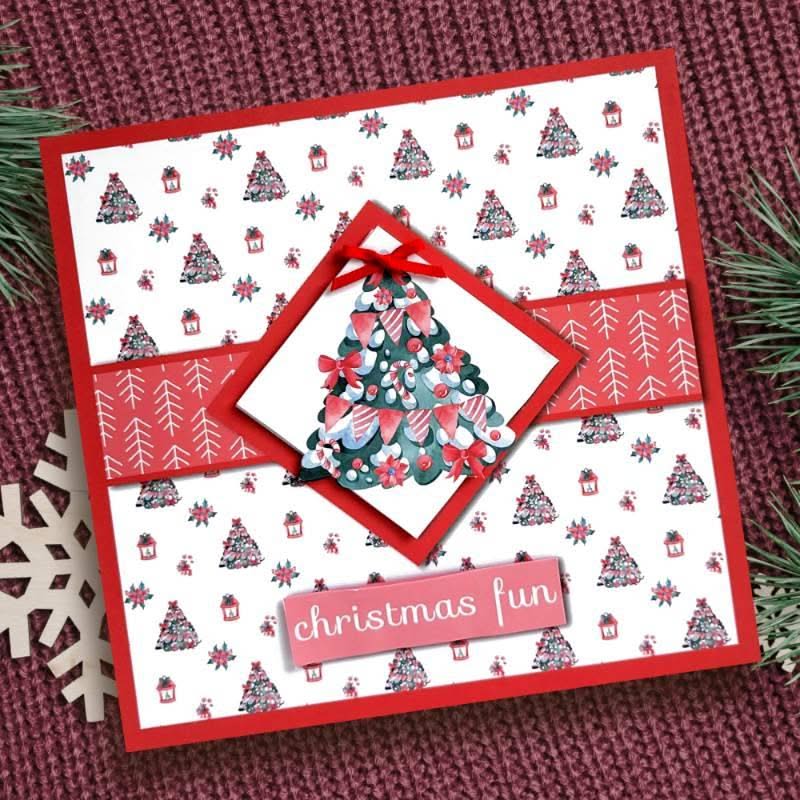 The Paper Boutique Hopping into Christmas 8"x 8" Insert Card Pad*