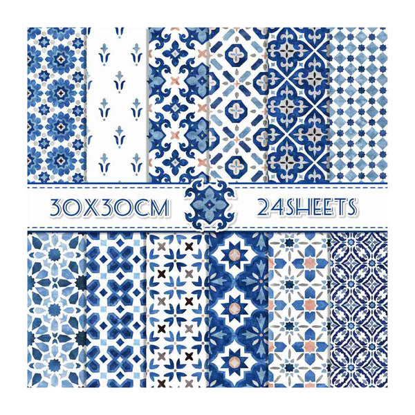 Poppy Crafts 12"x 12" Paper Pack #121 - Greek Pattern