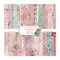 Poppy Crafts 12"x 12" Paper Pack #132 - Pink & Teal Lace