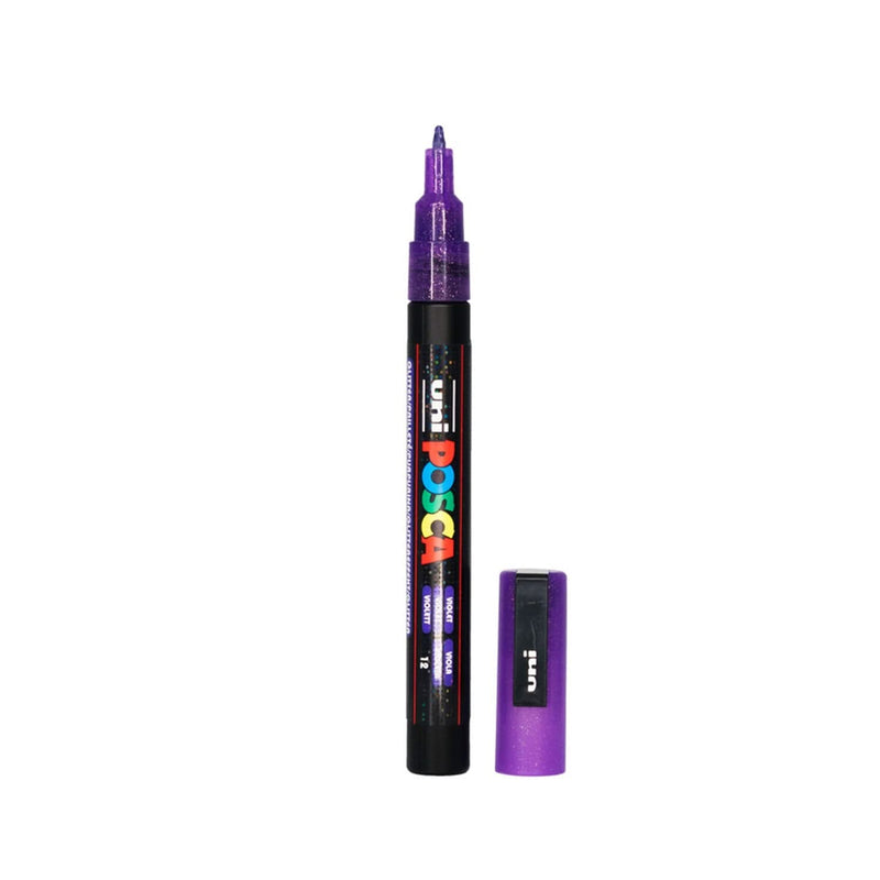 POSCA Fine Tip Paint Marker Pen PC-3ML - Glitter Violet*