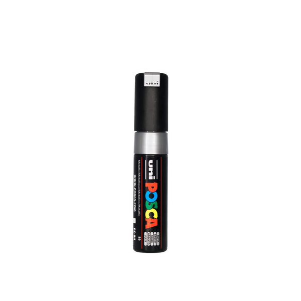 POSCA Bold Chisel Tip Paint Marker Pen PC-8K - Metallic Silver