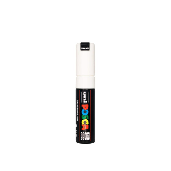 POSCA Bold Chisel Tip Paint Marker Pen PC-8K - White