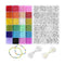Poppy Crafts Alphabet Bead Kit #5 - Black & White + Colourful Glass Beads