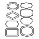 Poppy Crafts Cutting Dies #1040 - Art Deco Tags #1