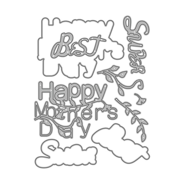 Poppy Crafts Cutting Dies #1057 - Happy Mothers Day